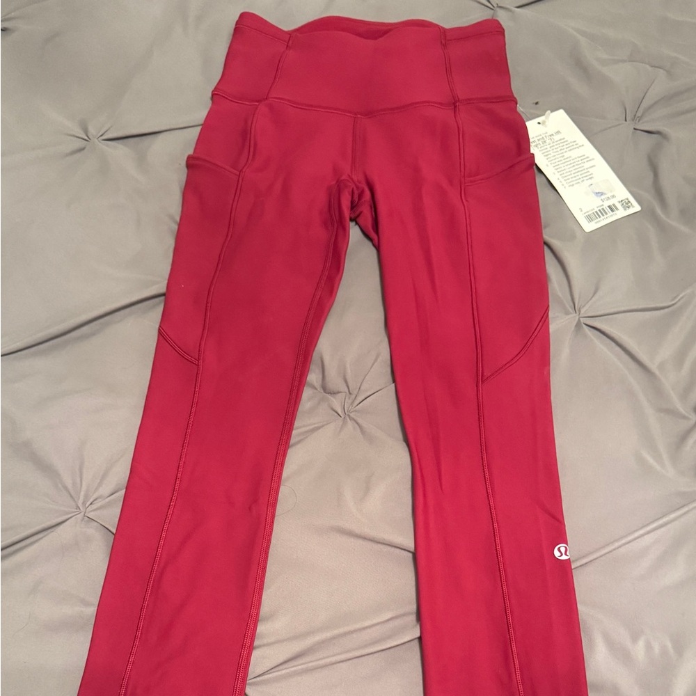 lululemon athletica Kids Red Leggings
